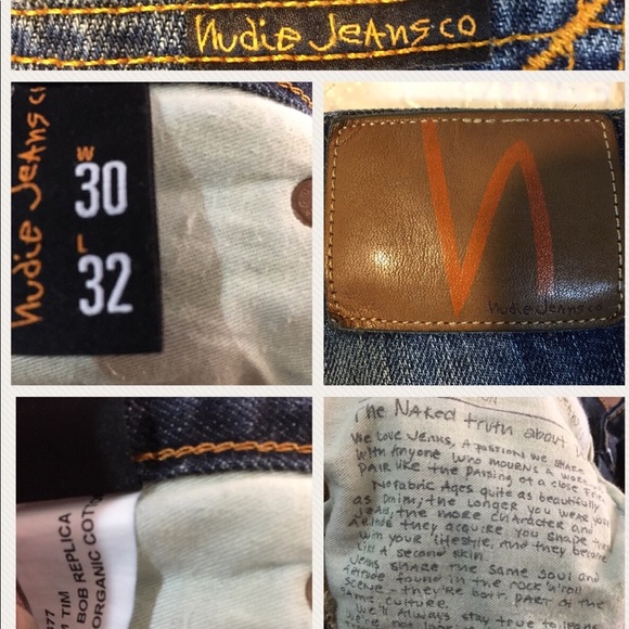 NUDIE JEANS "Grim Tim" Destructed Skinnies - Picture 7 of 8